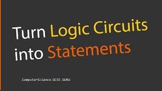 How to create a logic expression from a logic gate circuit