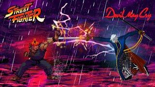 Vergil vs Akuma (All Transformation) l Street Fighter X Devil May Cry