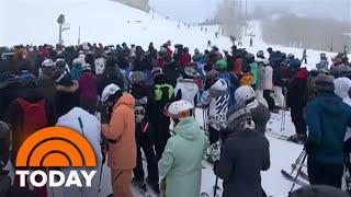 Strike at iconic ski resorts causes major disruptions on the slopes