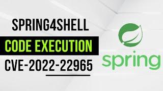 Spring CVE-2022-22965 l #Spring4shell vulnerability