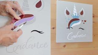 How to Layer Adhesive Vinyl / Unicorn Wall Decor