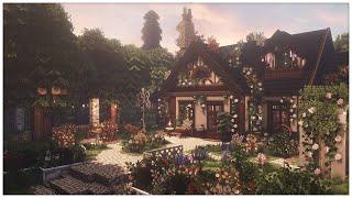 * ˚ White Chocolate Cottage w/ Picnic - Cocricot MiniaTuria┊Aesthetic Minecraft JE Cottagecore