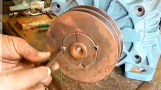 how to remove & fix taper lock pulley - blower motor pulley