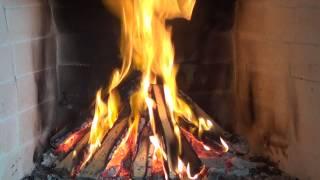 Fireplace Full HD (real sound and video of fire)