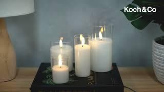 Check out our LED Trueflame Glass Jar Flickering Pillar Candles