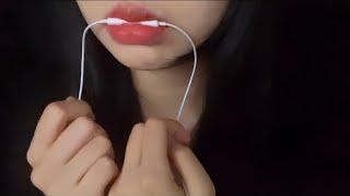 ASMR 초보자의 이어폰 마이크 니블링 (apple mic nibbling)