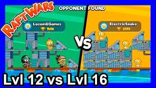 How to play Raft Wars Multiplayer - Lvl12 vs Lvl16 - poki.com