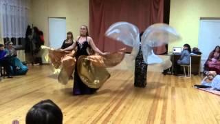 Isis wings show belly dance. Layali al sharq