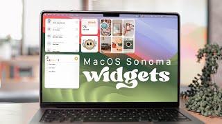 ️ How to Add Widgets to your Mac Home Screen | MacOS Sonoma 