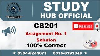 CS201 Assignment 1 Solution Spring 2023, CS201 Assignment 1 solution 2023, CS201 assig 1 solution 23