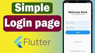 Login Page Flutter UI Speed Code | 2024