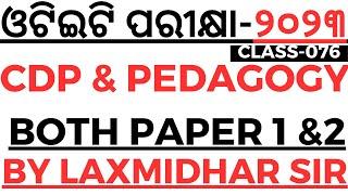 Selected CDP & Pedagogy Class For otet examination 2023 by laxmidhar sir BEd CT JT High School Mains