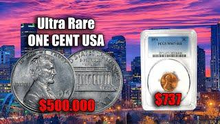 Дорогой и редкий Алюминиевый цент 1974 года США. Цена монеты 500000 долларов -Ultra Rare Pennie USA