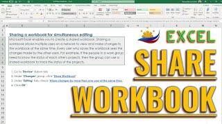 Excel How to Share a Workbook