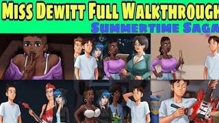 Miss Dewitt Walkthrough Summertime Saga 0.20.1 || Miss Dewitt Complete Storyline