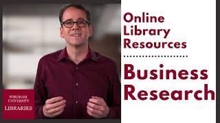 Business Research Online | Gabelli School of Business | Fordham University Libraries