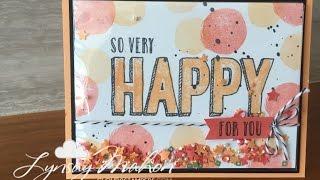 Clear Envelope Shaker Card by Cloud 9 Stampers - Lynsay Mahon