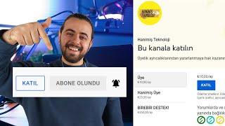 KATIL BUTONU NASIL AÇILIR? (ÜCRETLİ ÜYELİK OLUŞTURARAK PARA KAZANMA) - YOUTUBE PARA KAZANMA