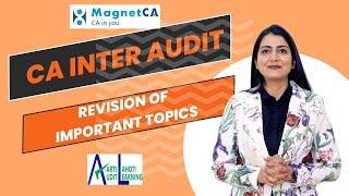 CA Inter Audit - Revision of Important Topics - Session 2 - CA Aarti N. Lahoti