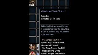 GATCHA BOX ABANDONED SLOTH - BOX SLOTH WEAPON 2T MASIH ABANG TAWAR? GA ADA OBAT - ATLANTICA ETERNAL