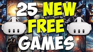 25 FREE & New Oculus/Meta Quest 2 & 3 GAMES on APPLAB & SIDEQUEST!