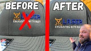 Embroidering lower on Hats
