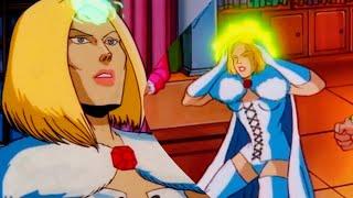 Emma Frost Powers & Fight Scenes | X-Men: Animated Series