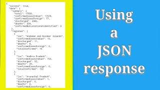 Using the Json response of a url