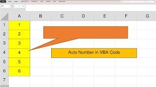AutoNumber in Excel VBA Code