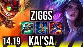 ZIGGS & Poppy vs KAI'SA & Pyke (ADC) | 52k DMG | EUW Grandmaster | 14.19