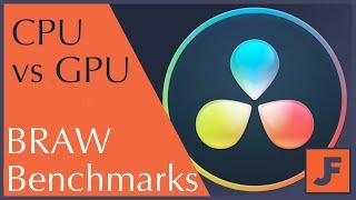 CPU and GPU Benchmarks - Davinci Resolve BRAW Tested and compared to ProRes, h.264