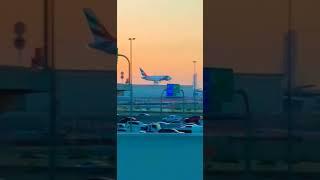 Emirates to Dubai airport landing  #fastudio #abudhabi #dubai #khalifaresident #poorlife