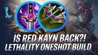 IS RED KAYN BACK?! LETHALITY ONESHOT BUILD! WILD RIFT KAYN GAMEPLAY | RiftGuides | WildRift