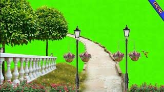  Green Screen Beautiful Garden Flower / Green Screen Tree Effect /Green Screen Bird Flying Effect