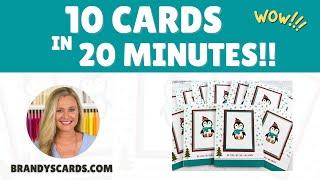   Mass Produce Cards To Save Time | 10 Cards in 20 Min.