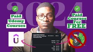 How To Get paid Udemy Courses For Free in 2024 With certificate || Udemy Paid Courses For FREE