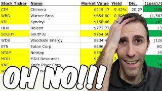OVER 70 Stocks I OWN  Don't Make MY MISTAKE! Selling Stocks to SIMPLIFY + Building Passive Income 