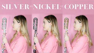 Can you hear the difference between silver, nickel, & copper alto flutes? | #flutelyfe w/@katieflute