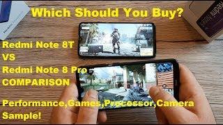 Redmi Note 8T vs Redmi Note 8 Pro-Comparison(Performance,Sound,Camera,Games)Which Should You Buy?