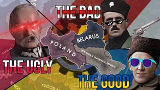 Strongest Trio of Belarus, Poland and Ukraine! Red Flood Hearts of Iron 4