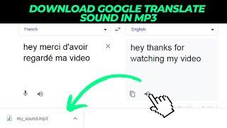 Convert Google Translate Voice into MP3 by Using This Simple Trick