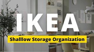 Organize With IKEA Shallow Storage