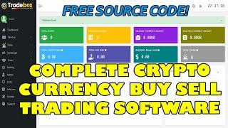 Complete CryptoCurrency Buy Sell and Trading Software using PHP MySQL  | Free Source Code Download