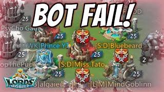 This Players BOT Destroyed Their Castle! Lords Mobile