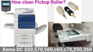 How To Clean Pickup Roller Bypass Tray| Xerox dc 550,560,570,c60,c70,250,252,260,270|