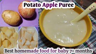 Baby food| Potato Apple Puree| Best homemade food for baby 7+ months