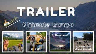 Trailer doku e bike touring europe (long version): 6 months female solo traveling with a dog