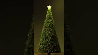 Growing a christmas tree with #blender and #geometrynodes