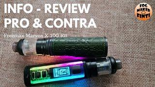 Freemax Marvos X 100 Kit | Pod Mod mit LED Beleuchtung | Info Review