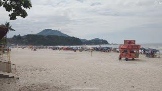 Nunca vi a praia grande assim ,completamente vazia